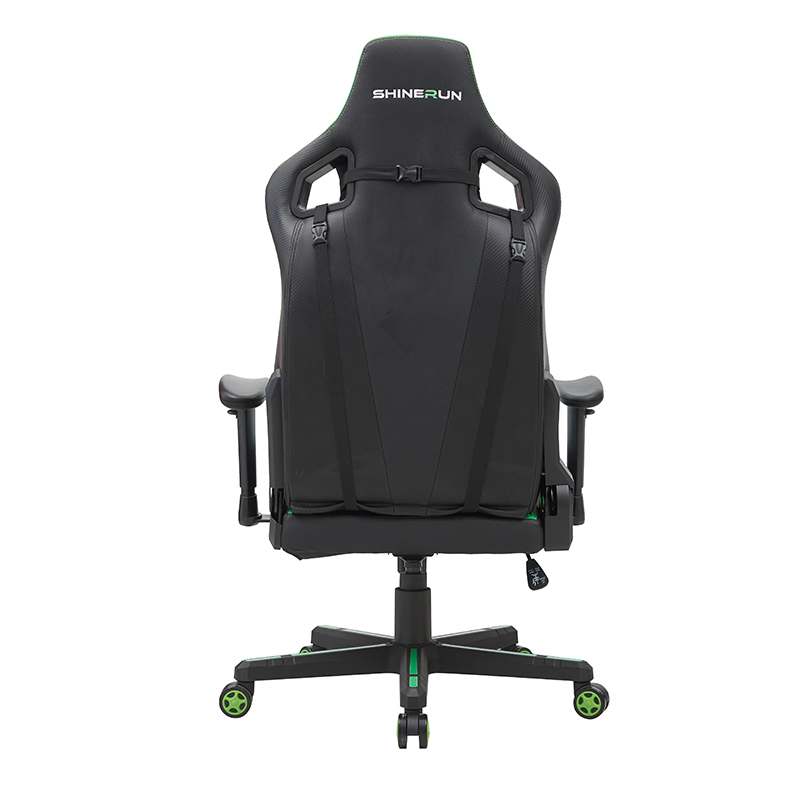 XL-2299 Scaun de gaming Wright cu 4 trepte, negru și verde