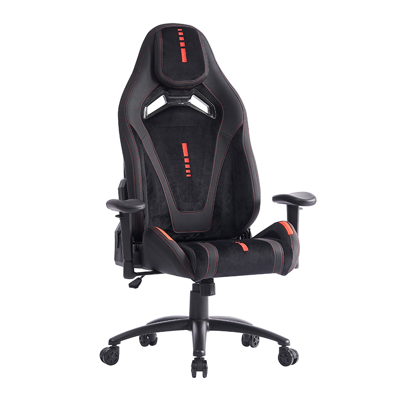 XL-1057 2D Cotieră scaun ergonomic de gaming din piele periată neagră