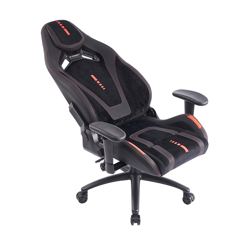 XL-1057 2D Cotieră scaun ergonomic de gaming din piele periată neagră